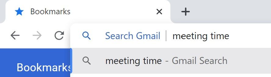 Usando um mecanismo de pesquisa personalizado do Gmail para pesquisar o termo 