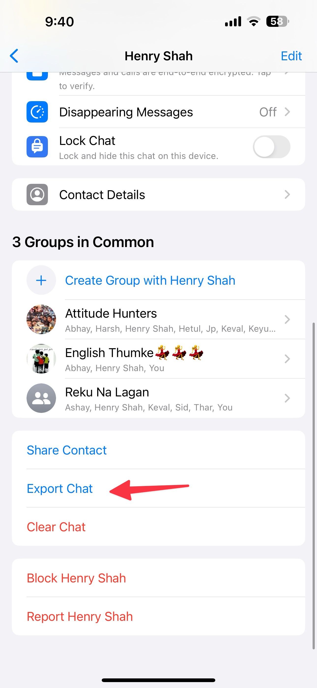 exportar bate-papo no WhatsApp para iPhone