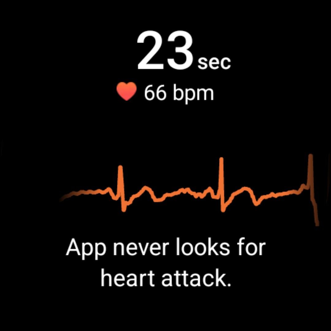 Aguarde 30 segundos enquanto o Galaxy Watch 6 faz seu eletrocardiograma