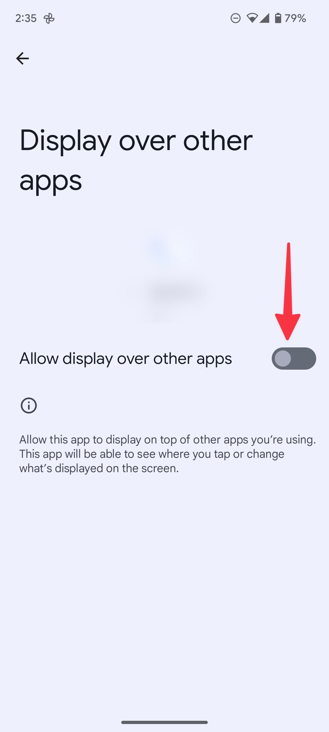 Uma captura de tela mostrando como evitar que aplicativos apareçam em detrimento de outros.