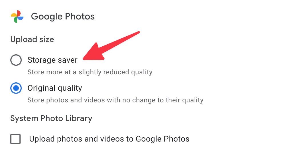 Modifique as opções de fotos no Google Drive