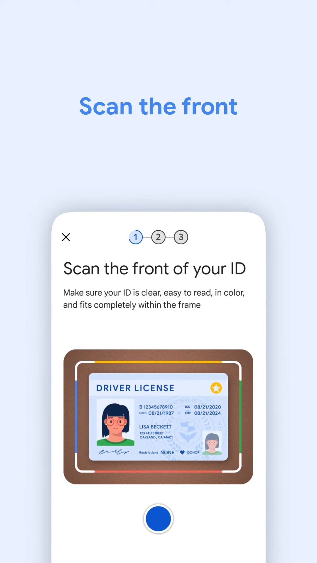 ferramenta de verificação de ID do aplicativo Google Wallet