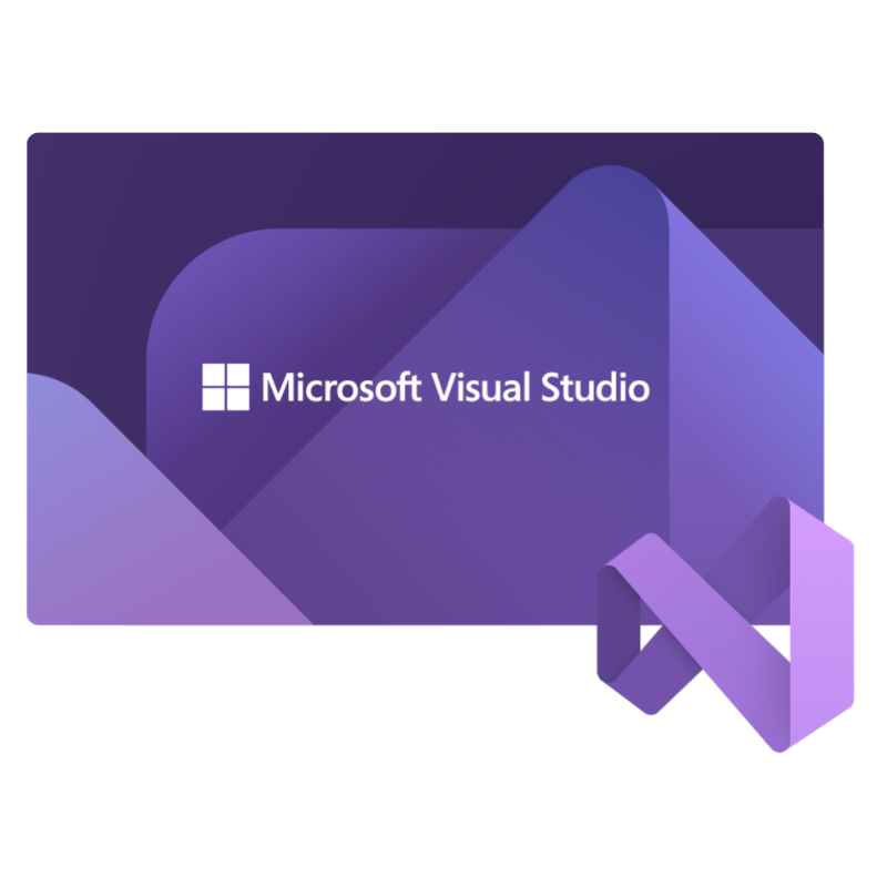 Microsoft Visual Studio Professional 2022 em fundo branco