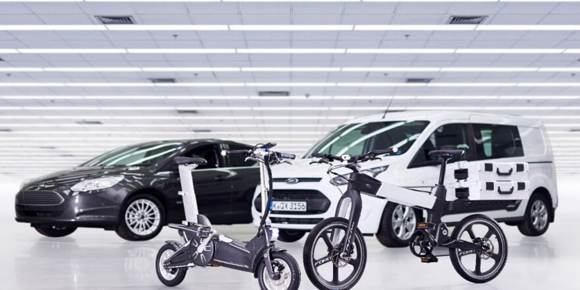 Uma imagem promocional de mobilidade inteligente da Ford.com