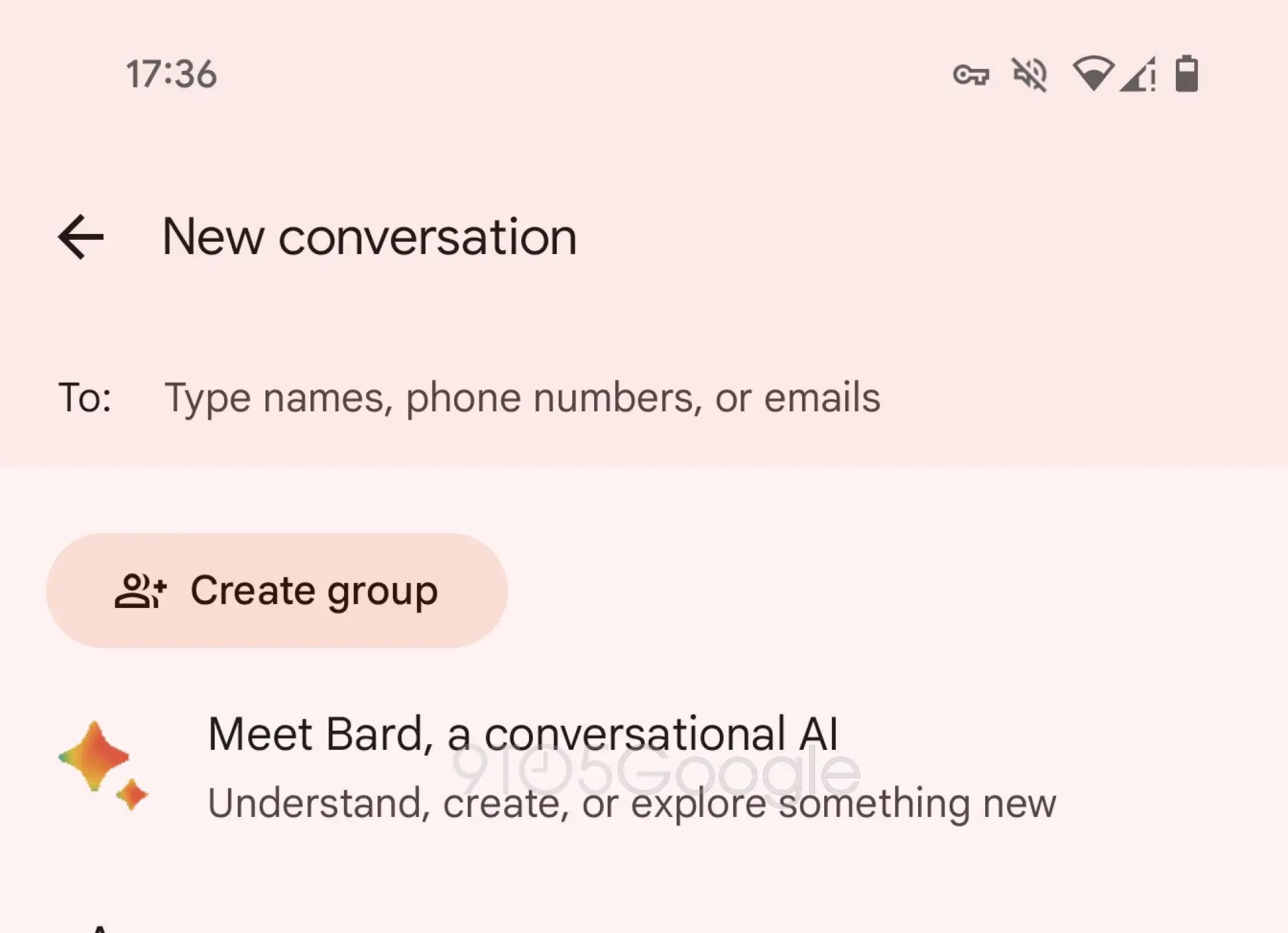 Bard Google Mensagens Nova Conversa 95