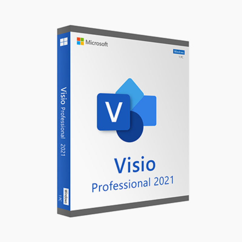 Microsoft Visio 2021 Professional em fundo branco