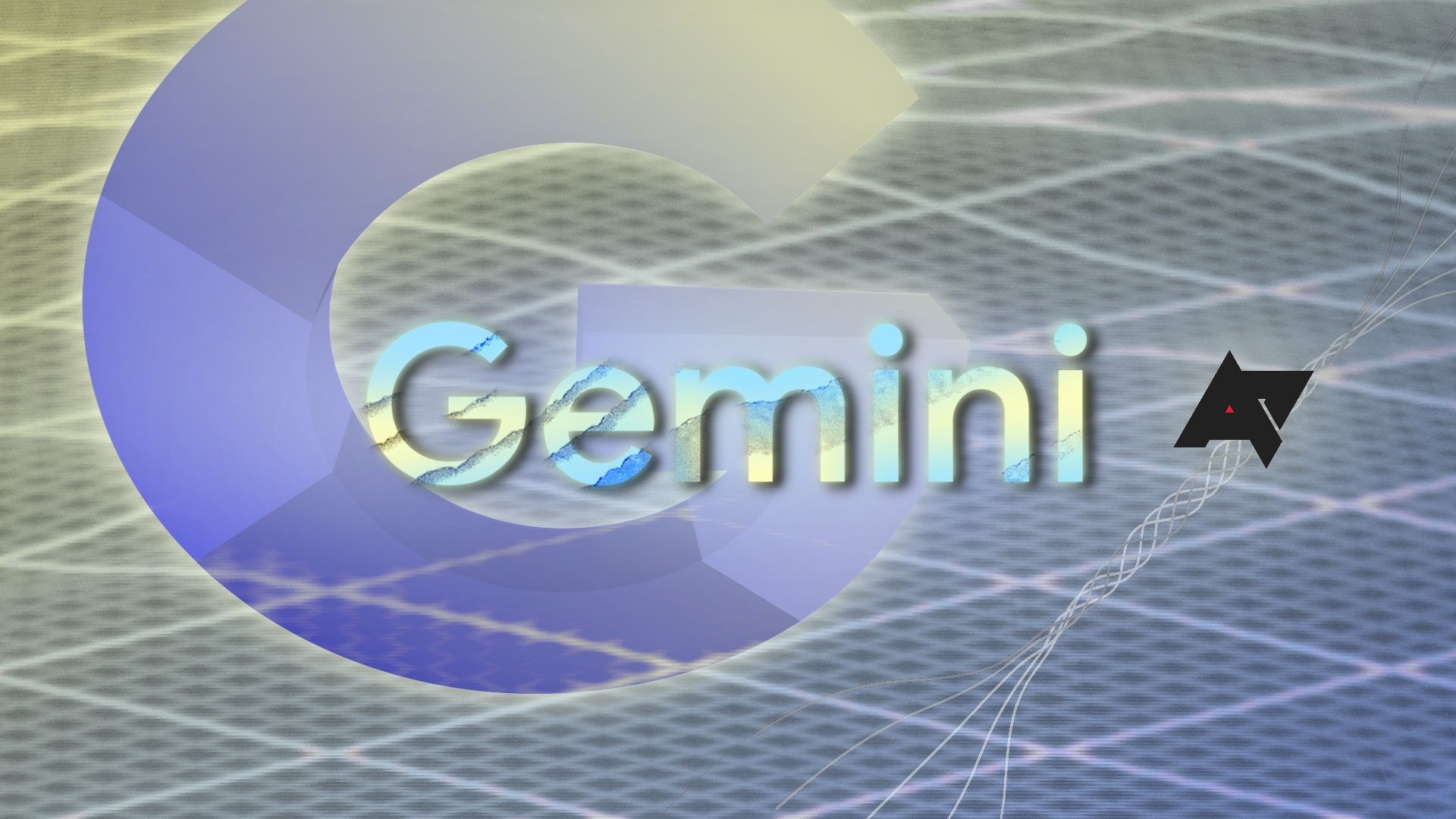 Logotipo Gemini do Google em um fundo com o logotipo Google G