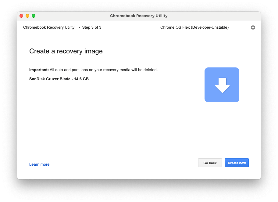 Criando uma imagem de recuperação do Chrome OS e uma unidade inicializável