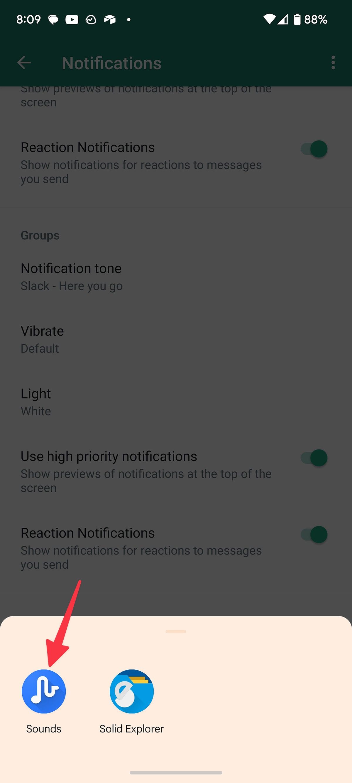 alterar o toque do WhatsApp no ​​​​Android