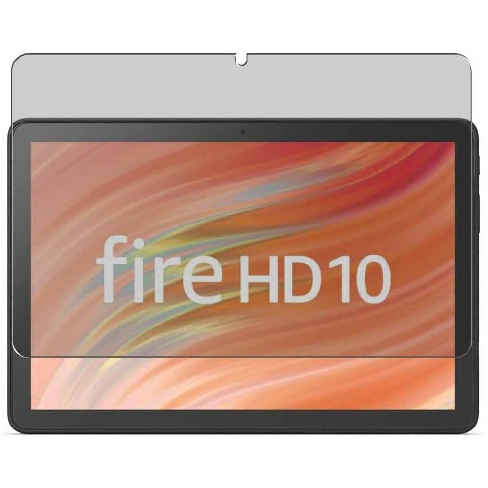Um protetor de tela de privacidade e um tablet Fire HD 10