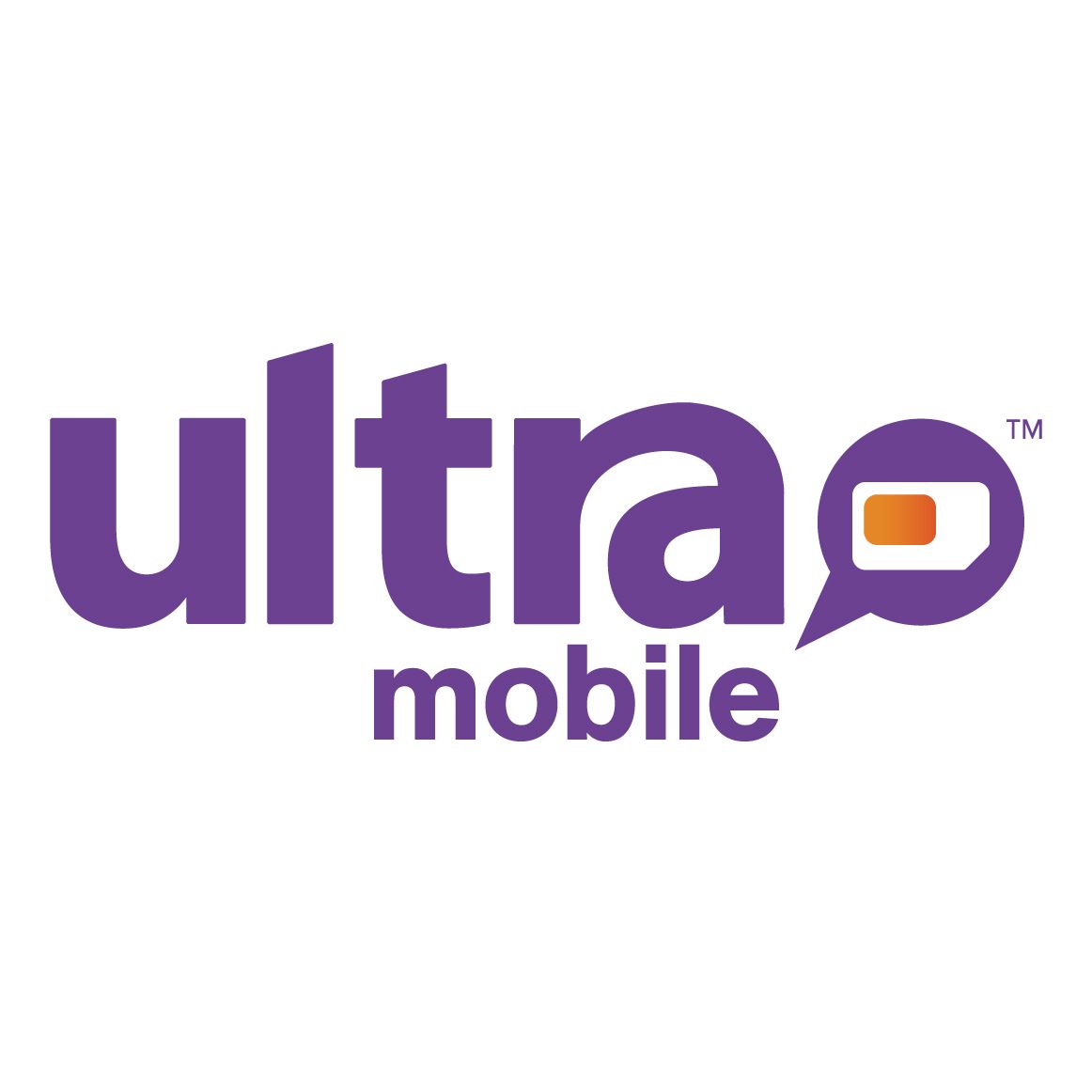 Logotipo Ultra Mobile em um fundo branco