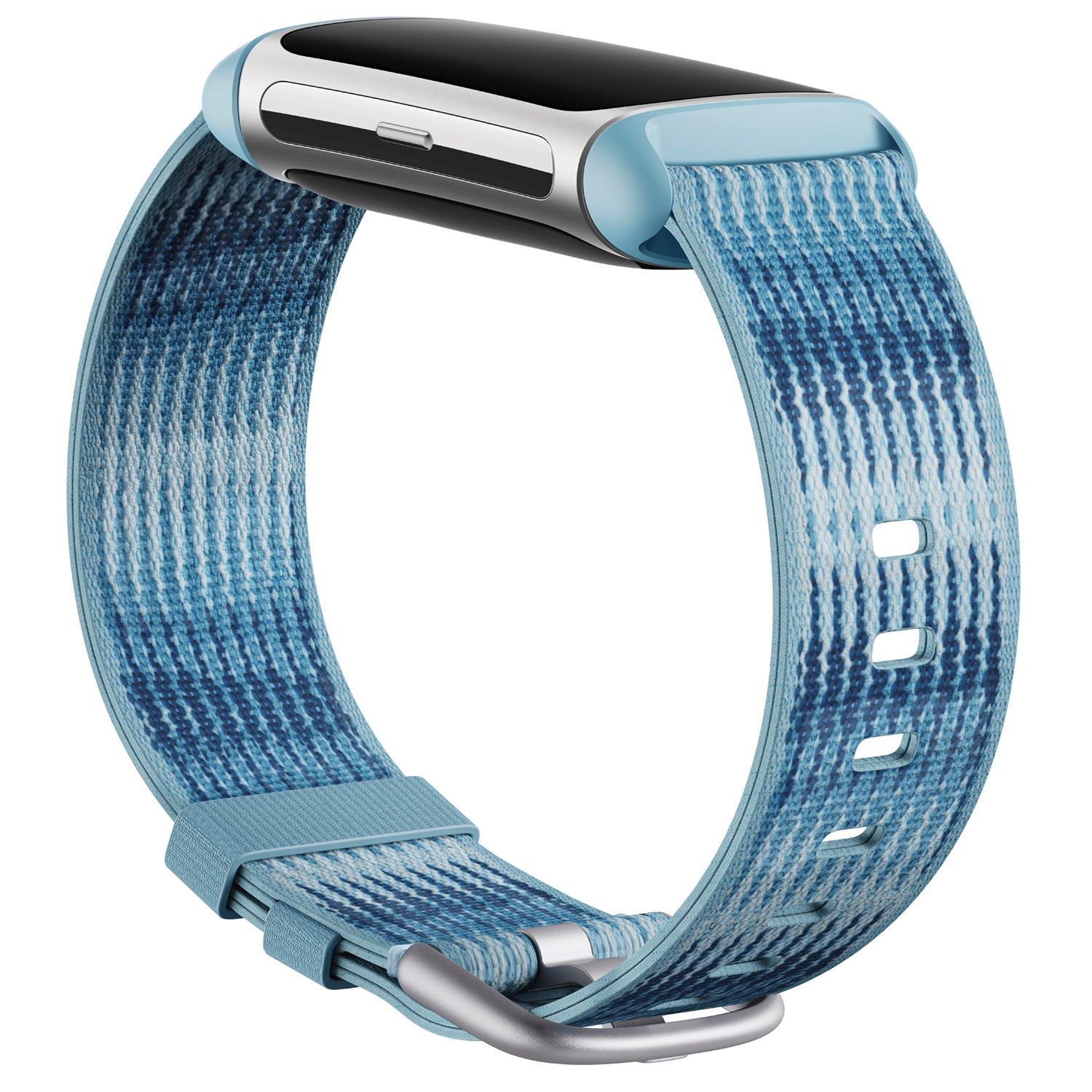 Fitbit Charge 6 Woven Band Ocean, vista angular