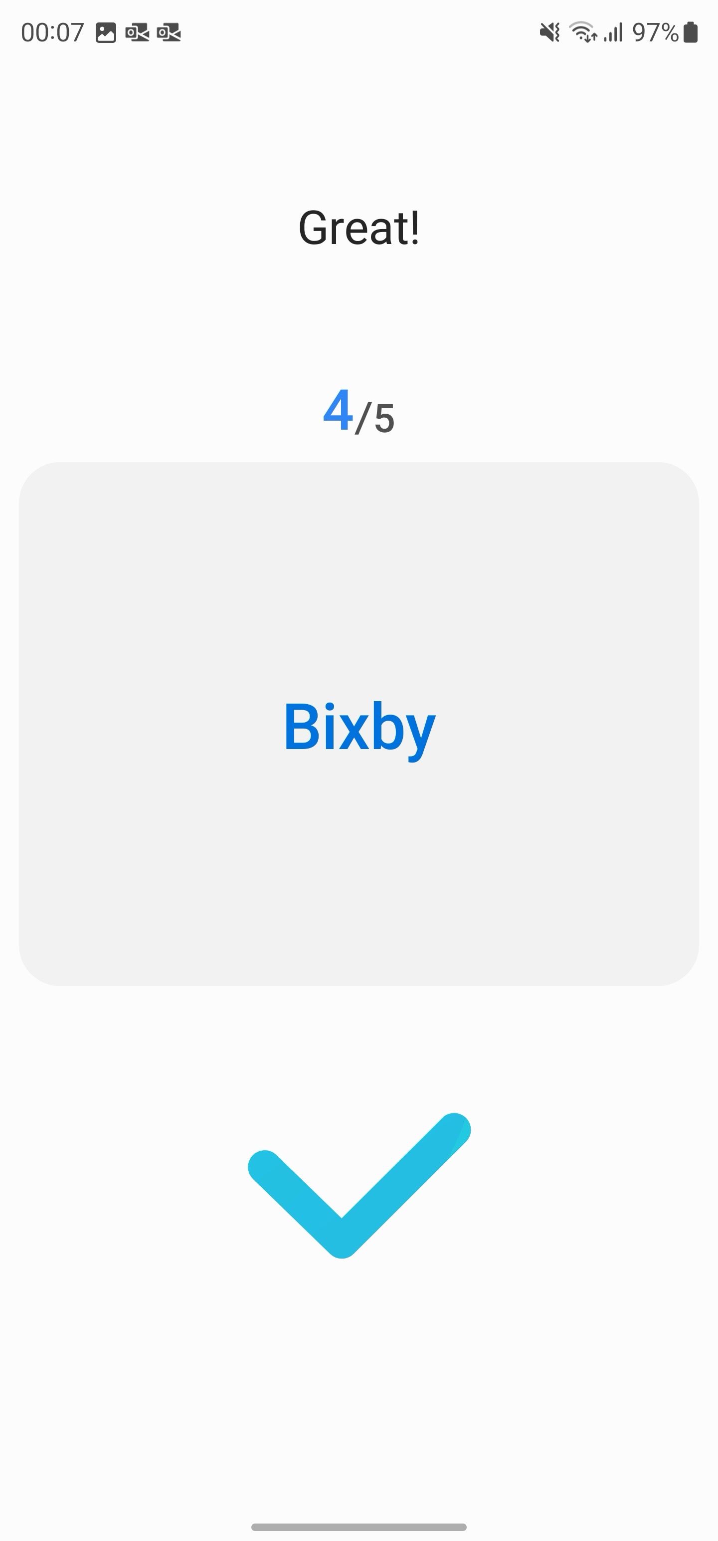 Treine sua voz para Bixby