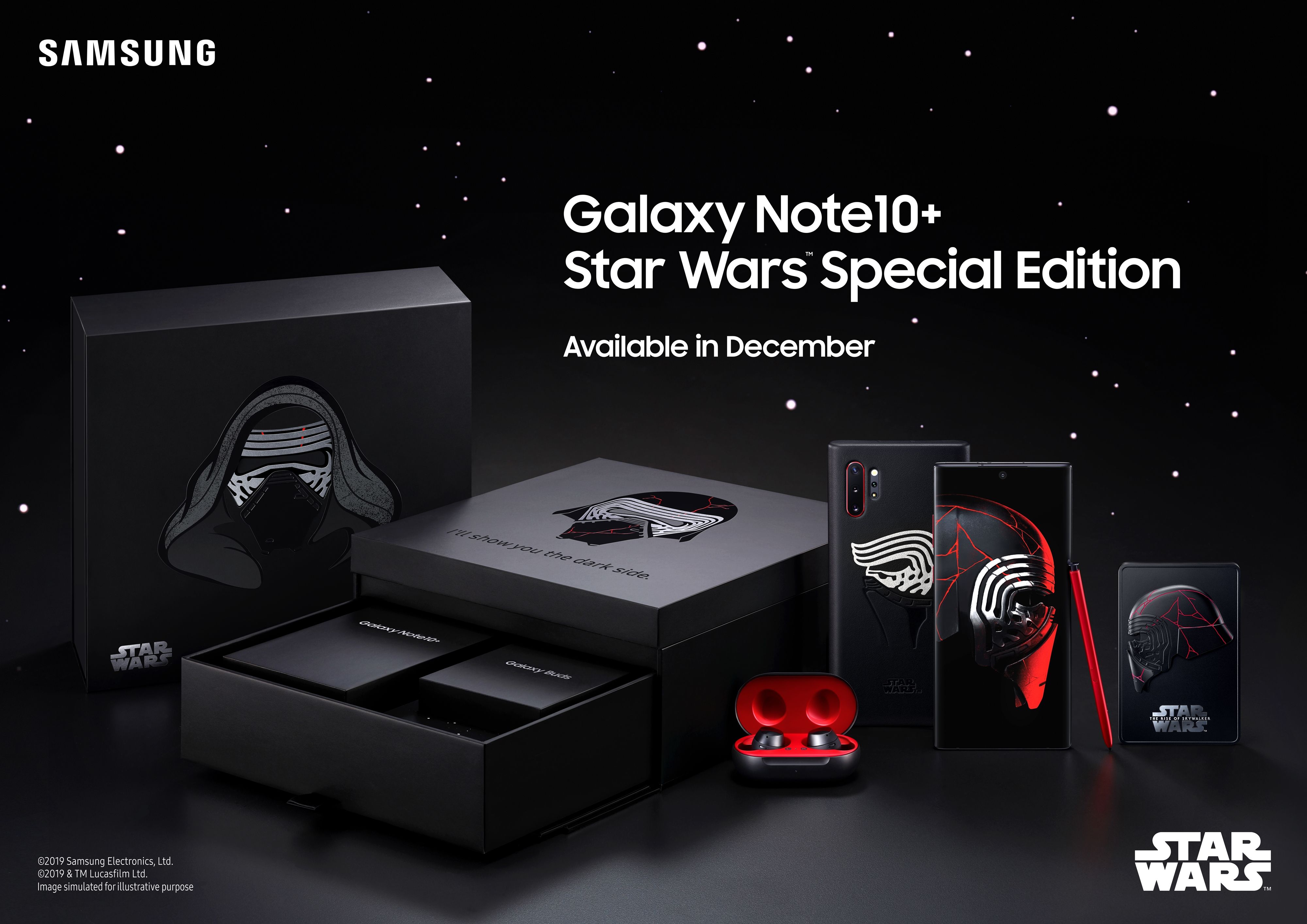 Uma foto do Samsung Galaxy Note 10+ Star Wars Edition