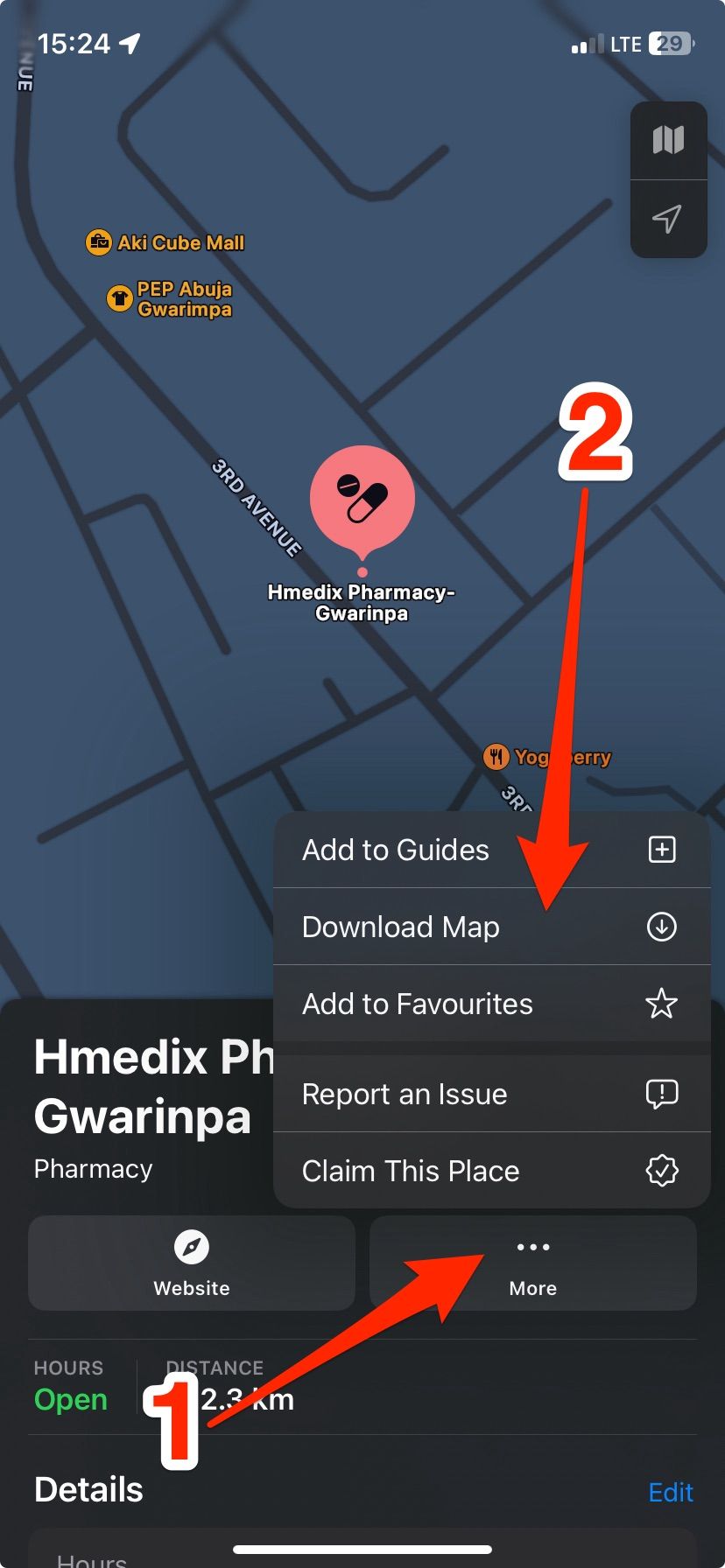 Baixe opções de mapas no Apple Maps