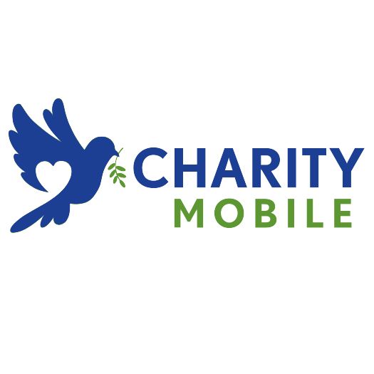 Logotipo e tipo de logotipo do Charity Mobile