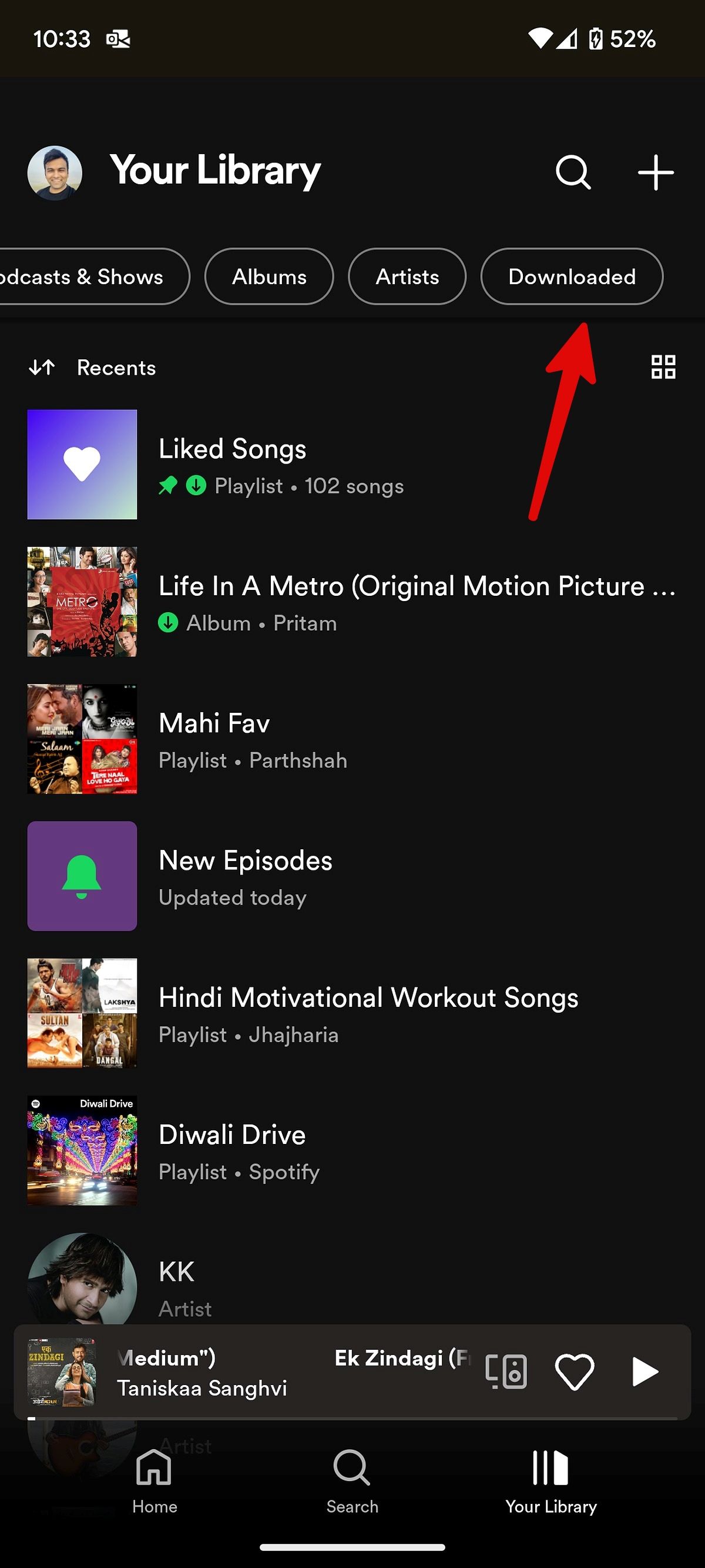 músicas baixadas no spotify para android