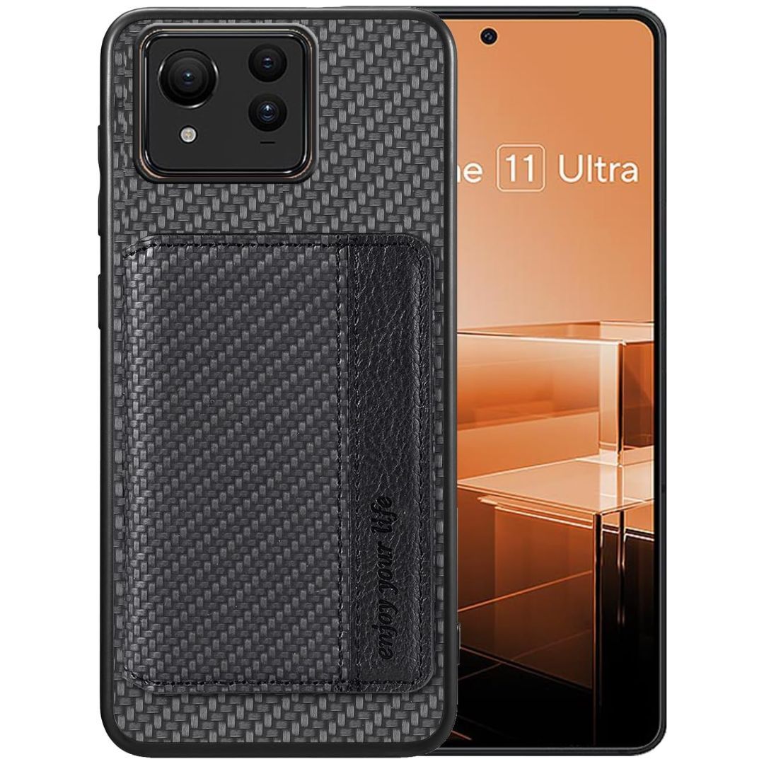 Asus Zenfone 11 Ultra com case de fibra de carbono e porta cartão na parte traseira