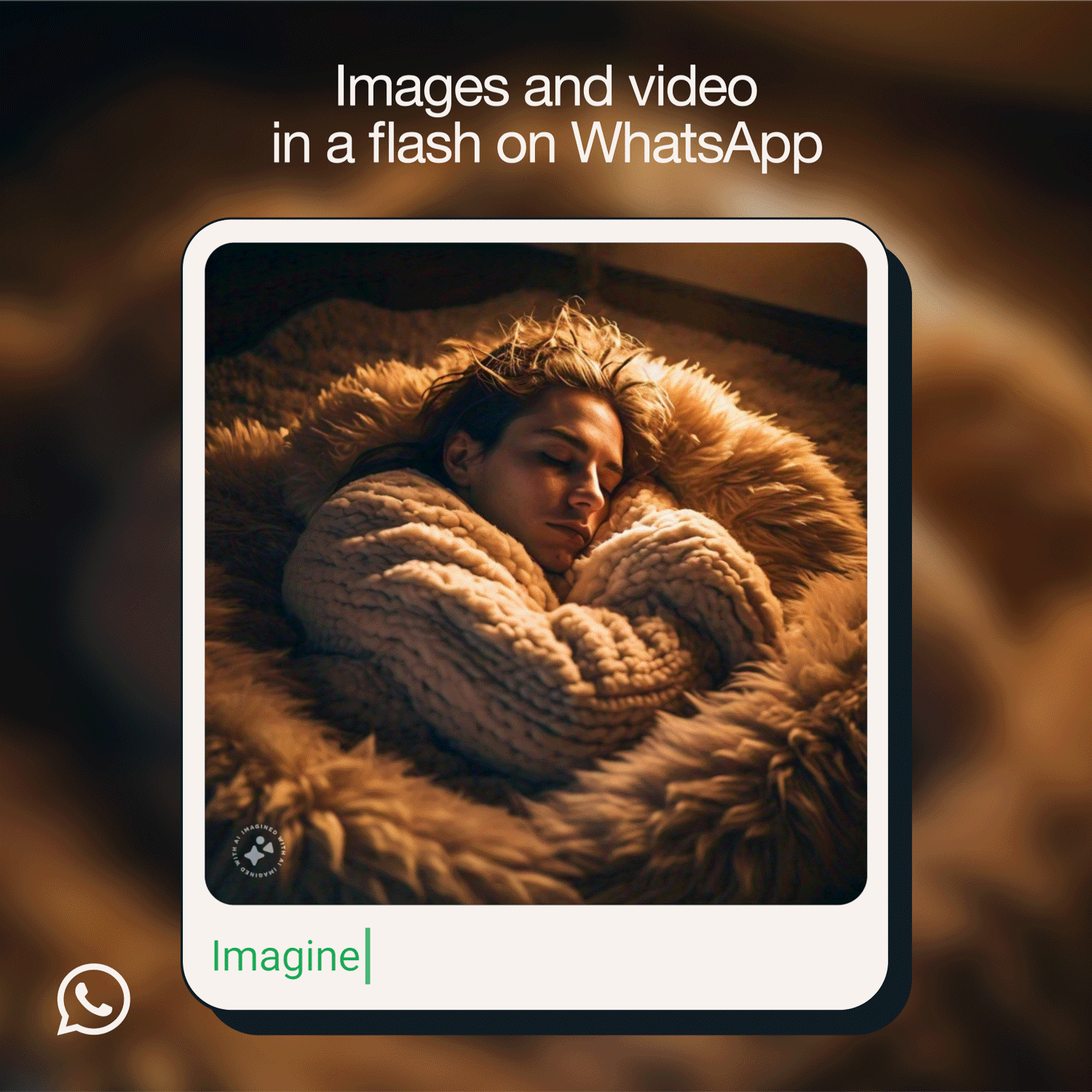 Geração de imagens usando Meta AI no WhatsApp