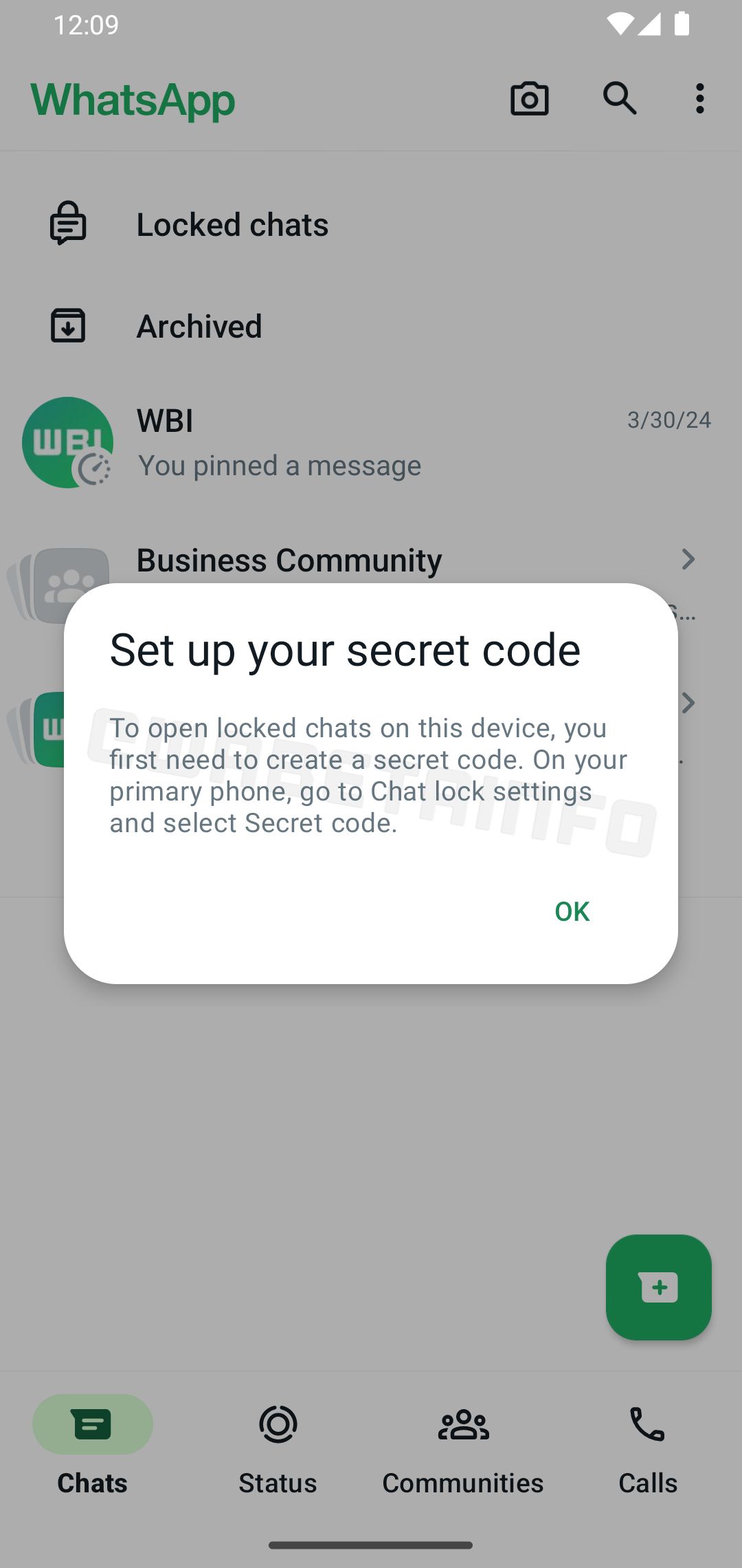 Bloqueio de bate-papo para dispositivos vinculados no WhatsApp