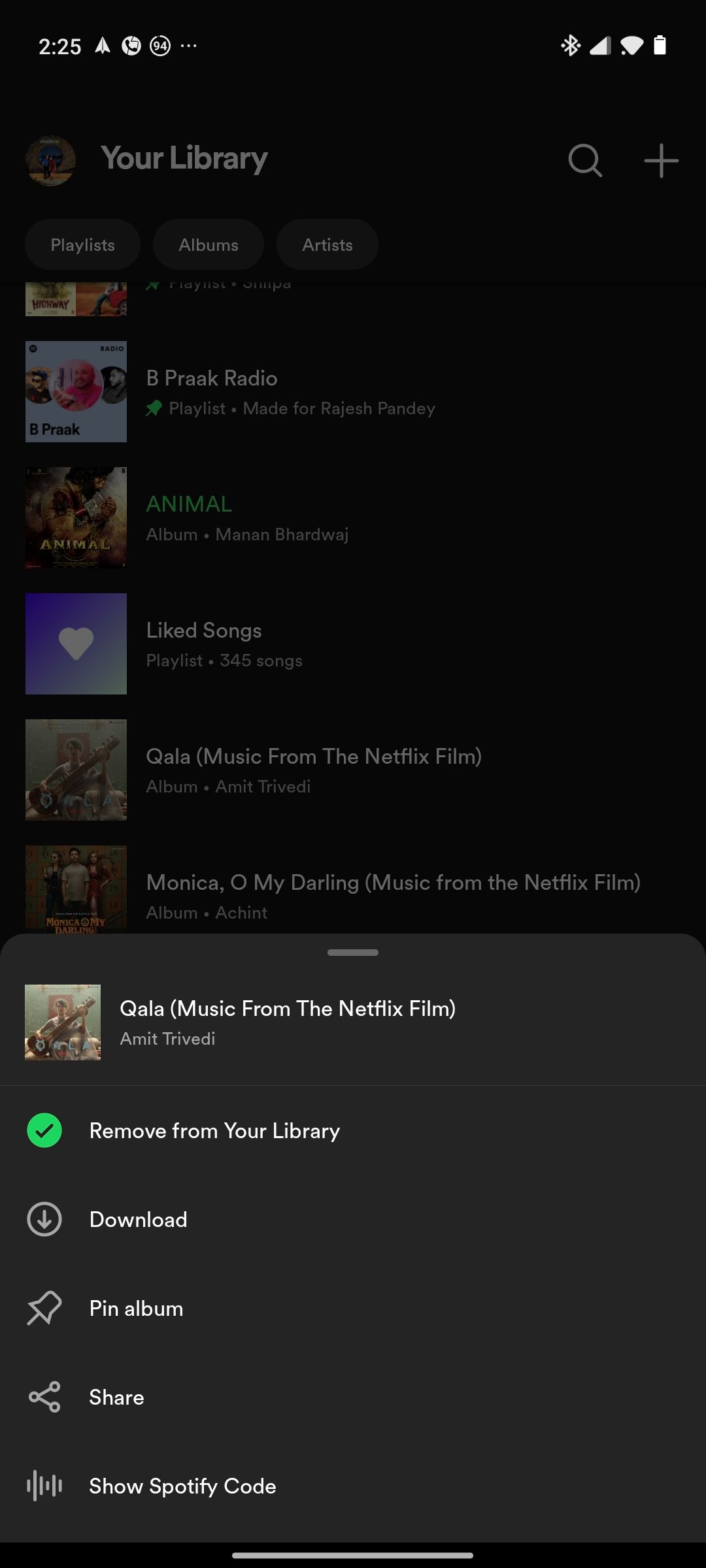 Fixando playlist no Spotify