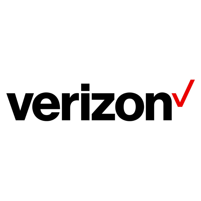 Logotipo da Verizon em fundo branco 