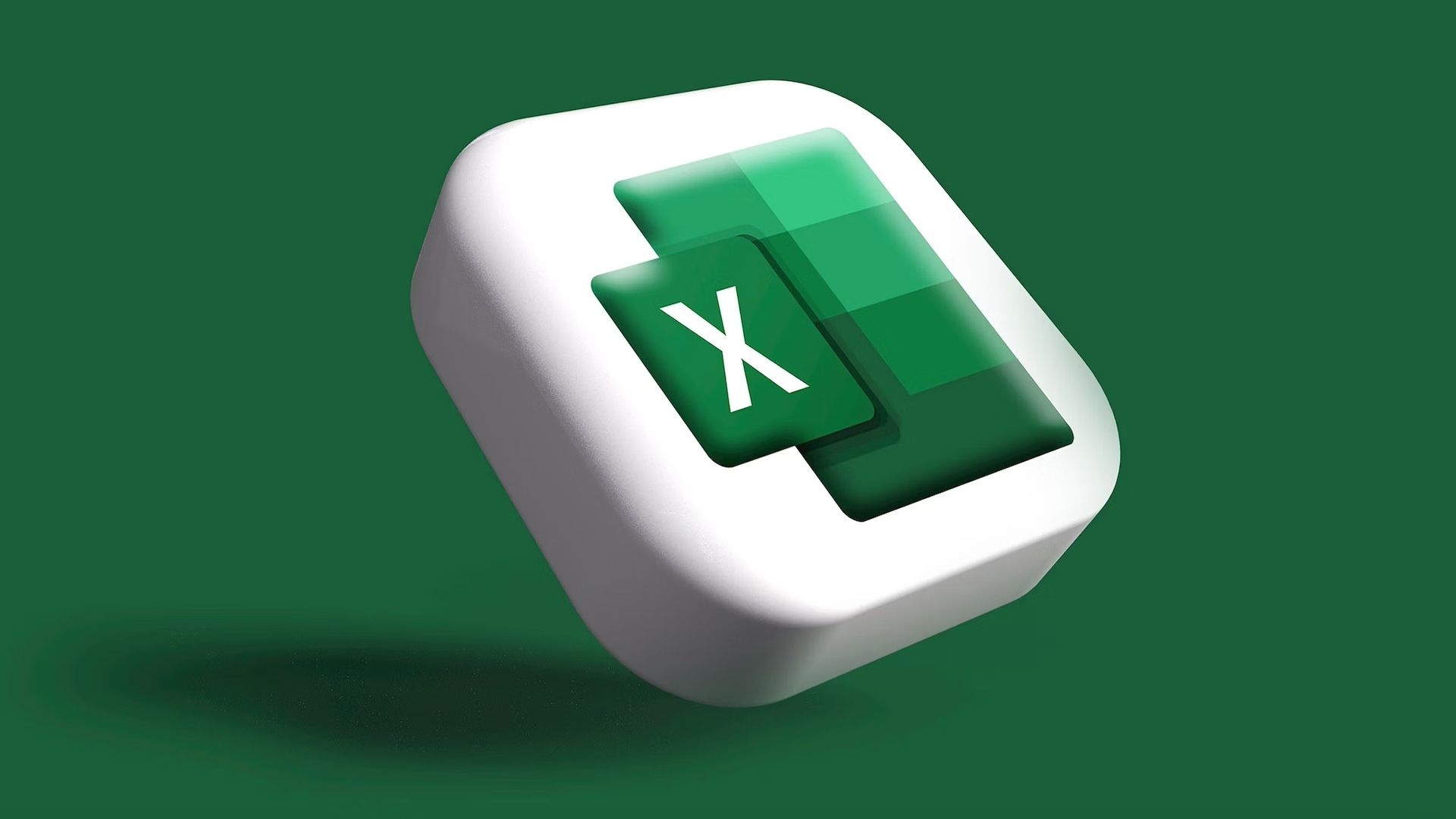 Logotipo 3D do Microsoft Excel