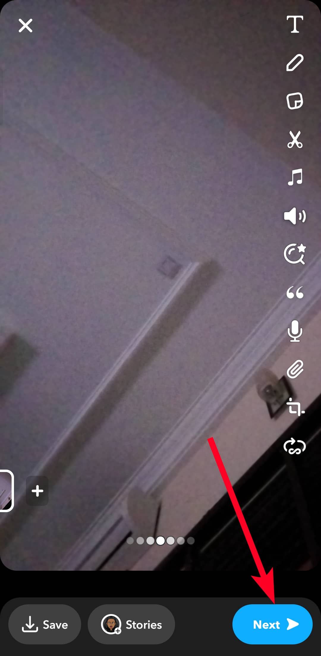 Gravando um vídeo no Snapchat