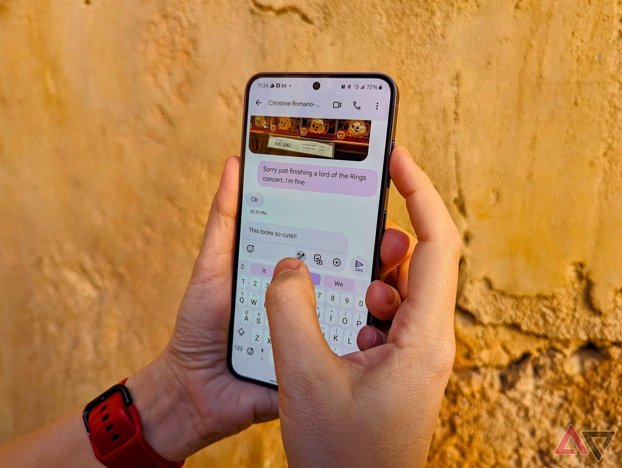 Ícone de composição inteligente no Mensagens do Google no Samsung Galaxy S24