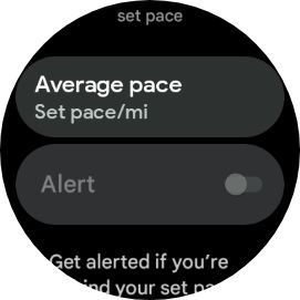 Captura de tela do botão de alerta no Google Pixel Watch 2