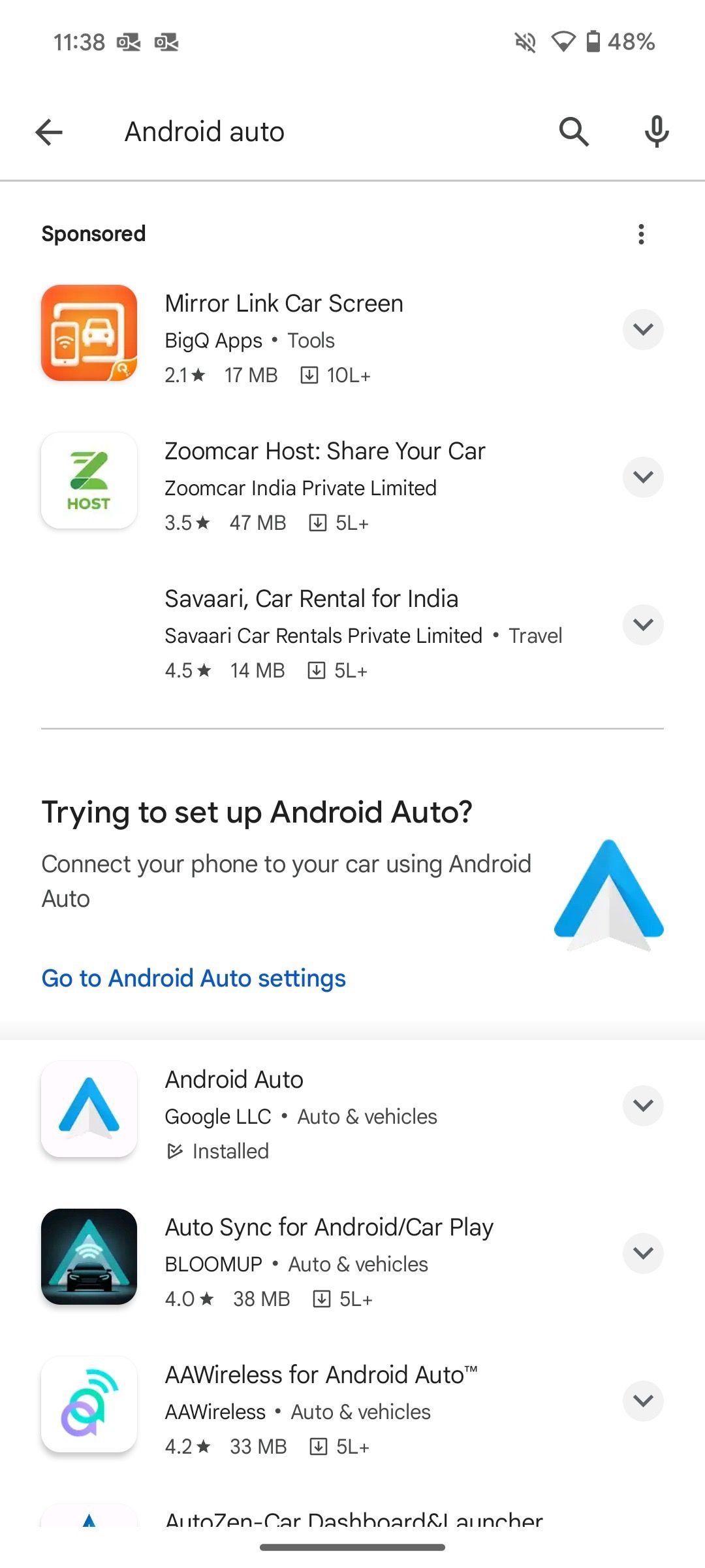 Pesquisar Android Auto