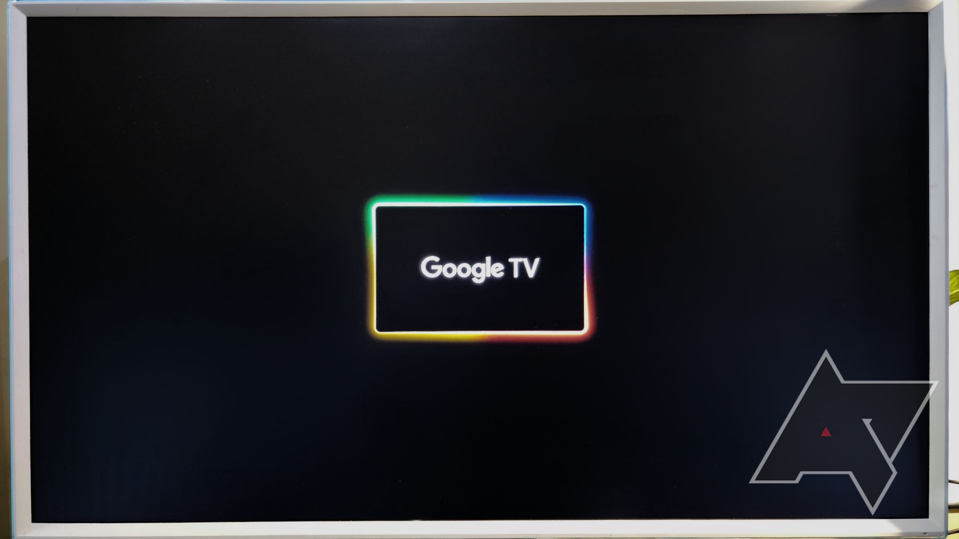 Onn Google TV 4K Streaming Box - Tela de configuração Logotipo do Google TV