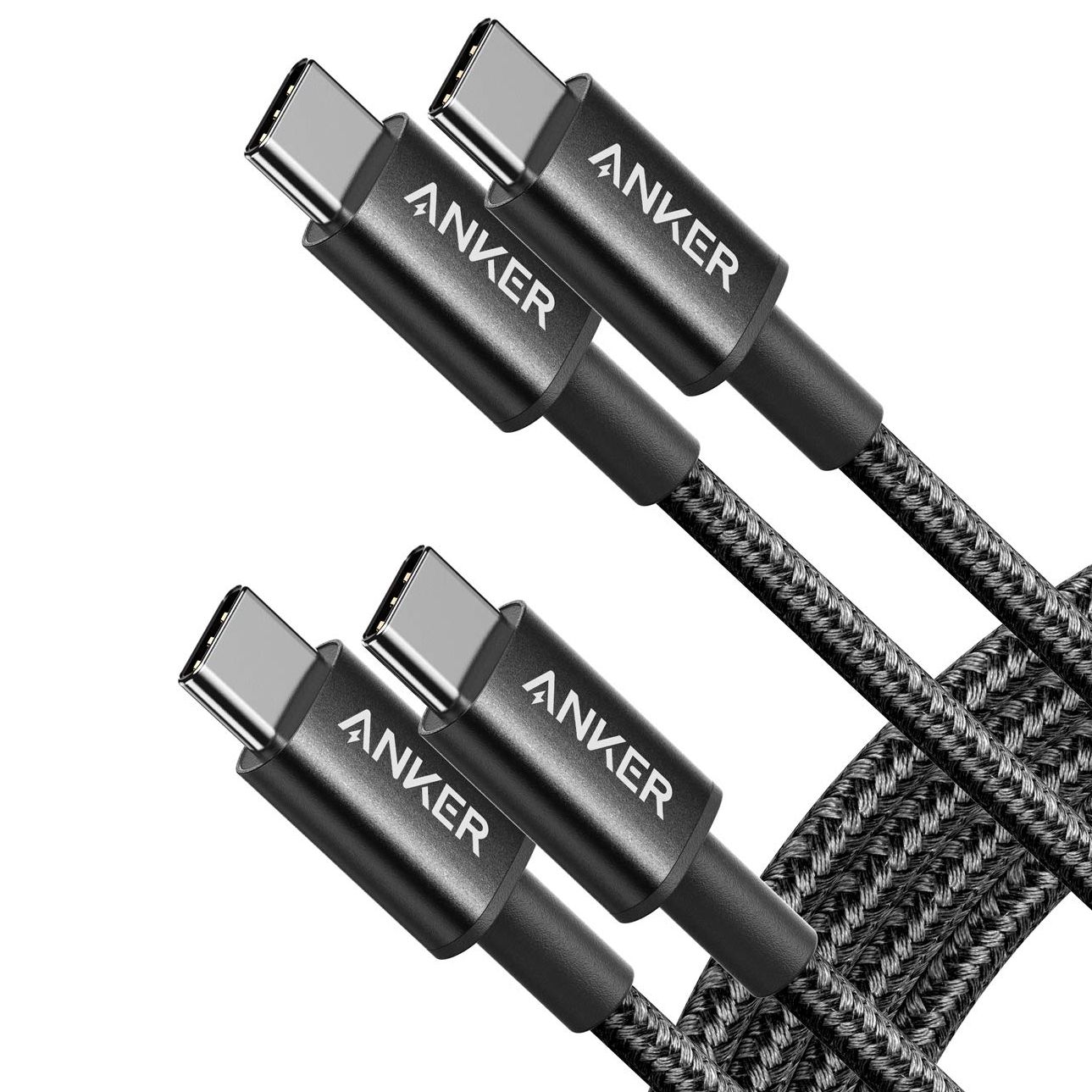 Renderização dos cabos Anker USB-C