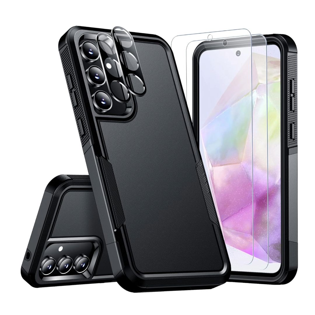 Spidercase para Samsung Galaxy A35, vistas frontal e traseira