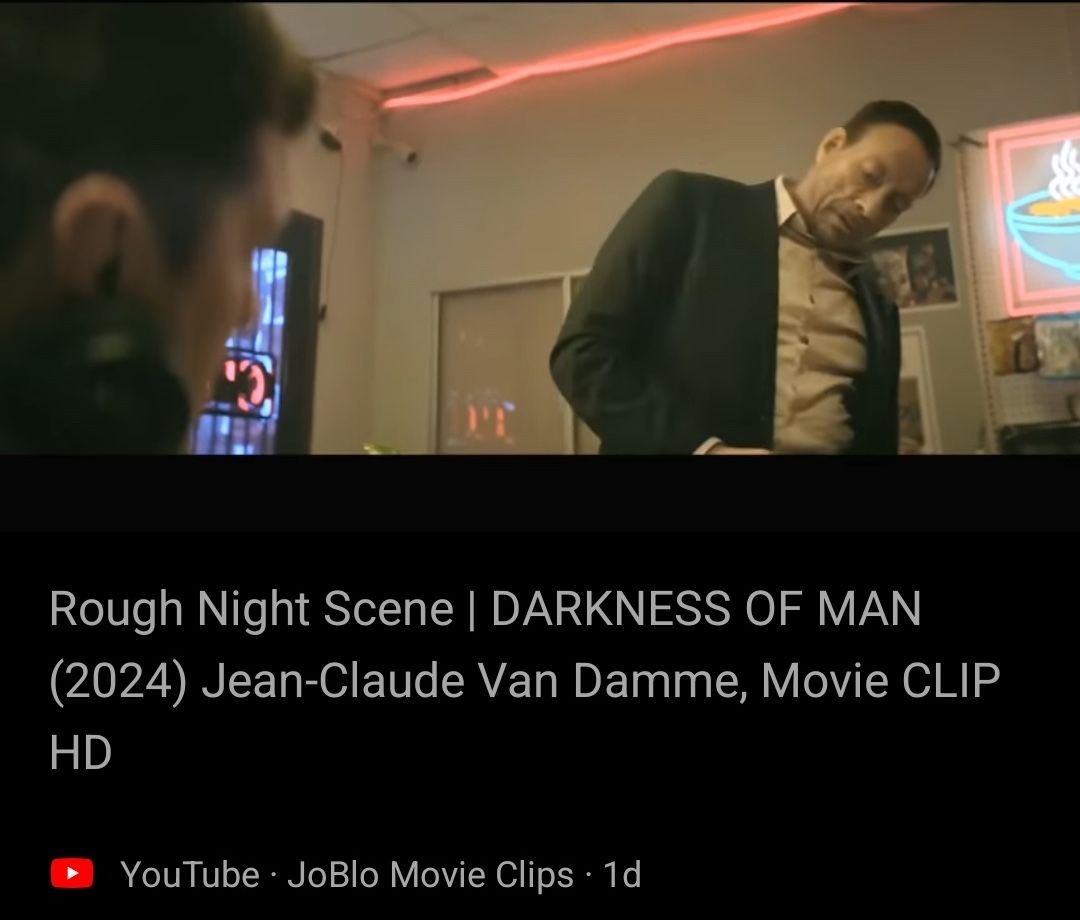Videoclipe de Jean-Claude Van Damme de Darkness of Man