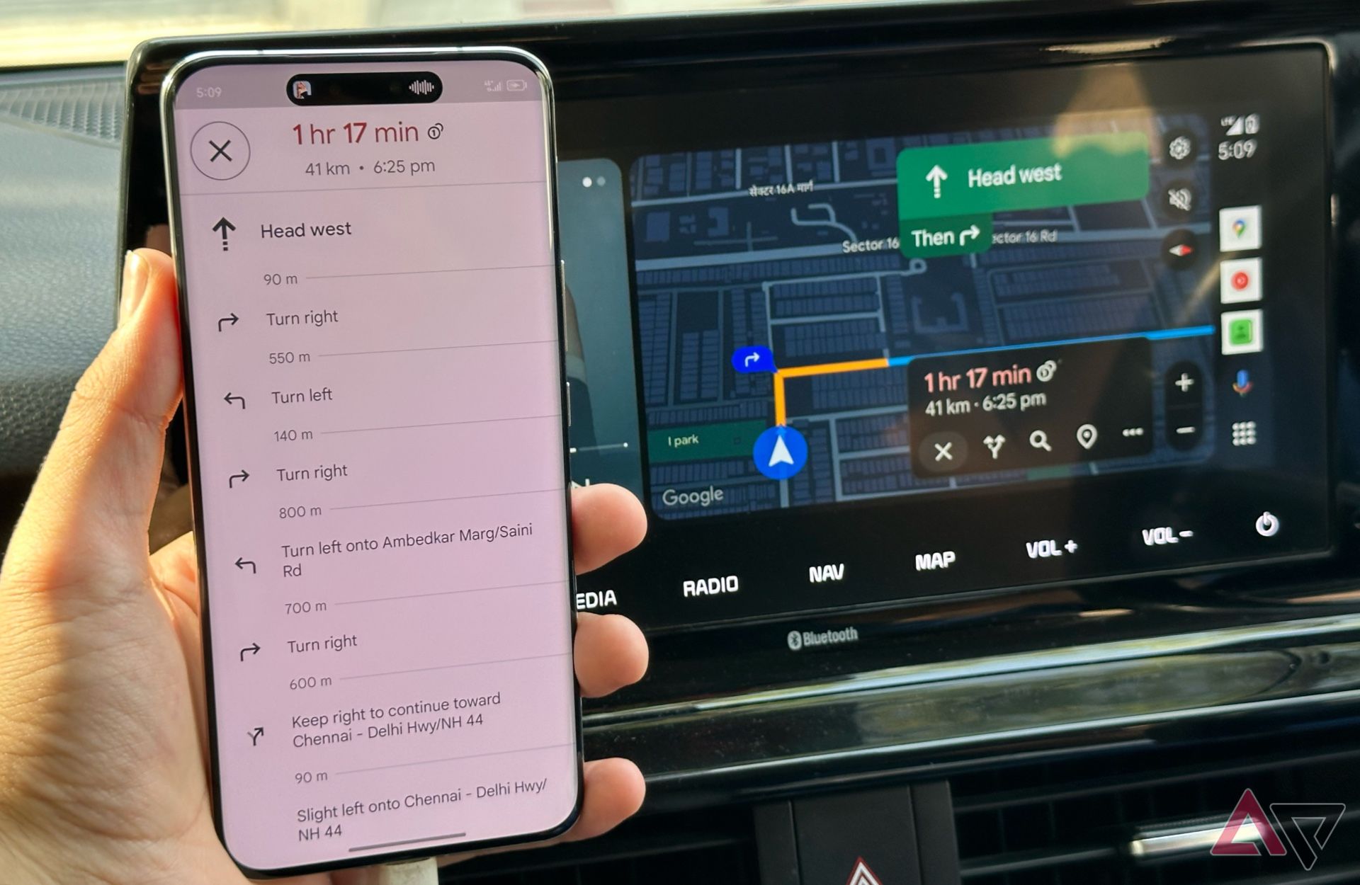 android-auto-google-maps-enquanto-conduz