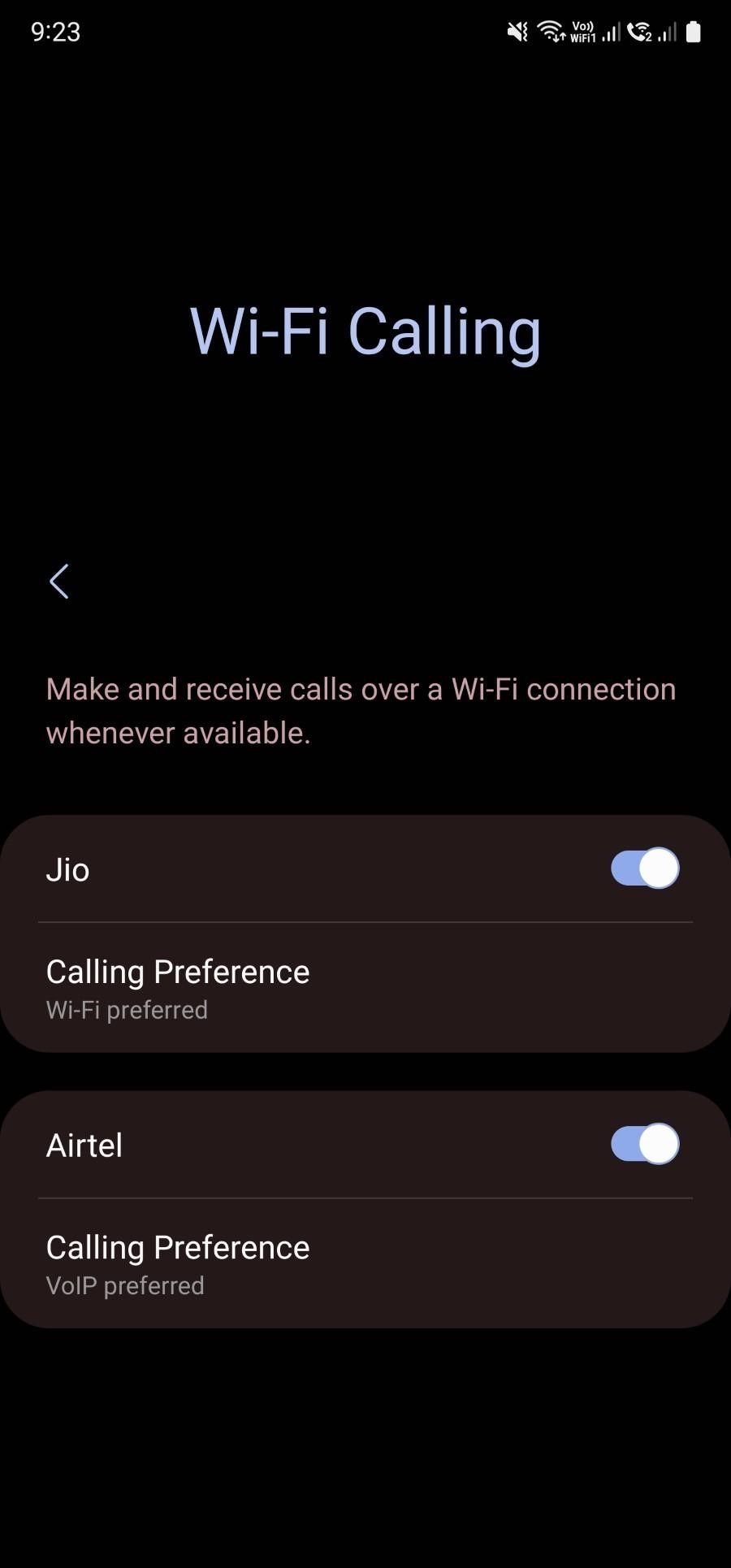Opção para desativar chamadas Wi-Fi no Samsung Galaxy S22 Ultra