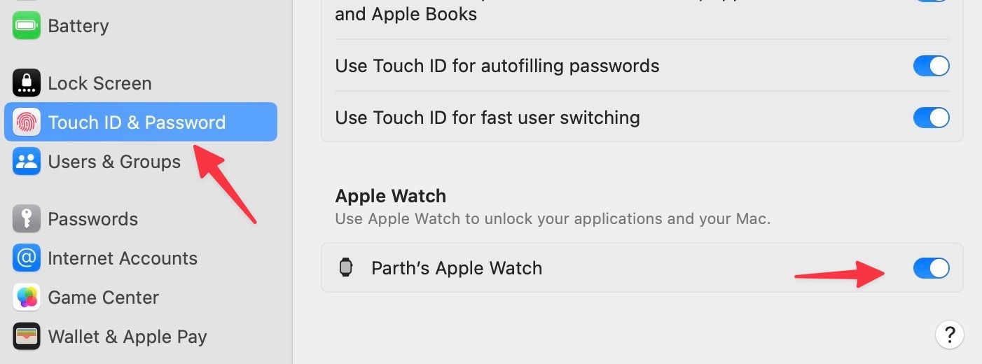 Desbloqueie o Mac com Apple Watch