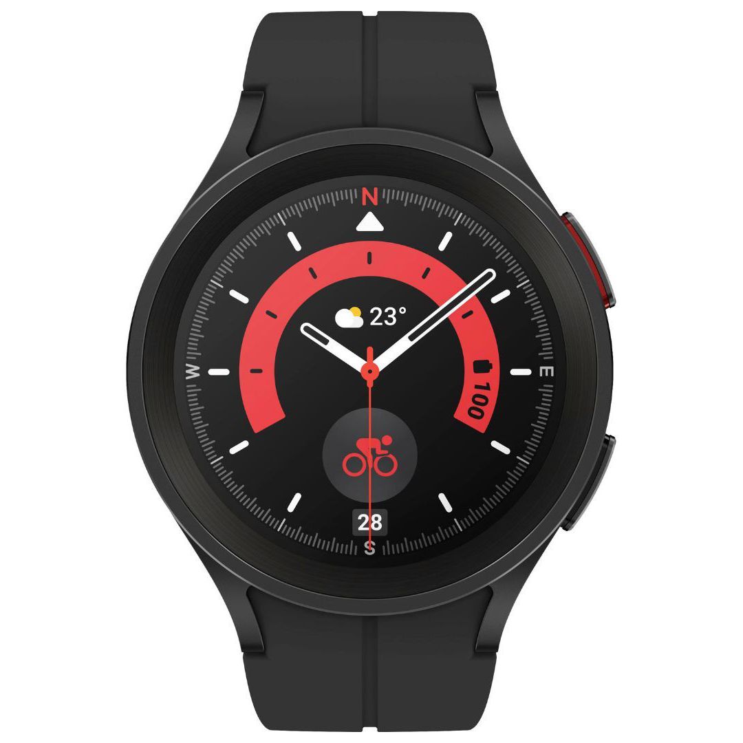 Samsung Galaxy Watch 5 Pro frontal em preto