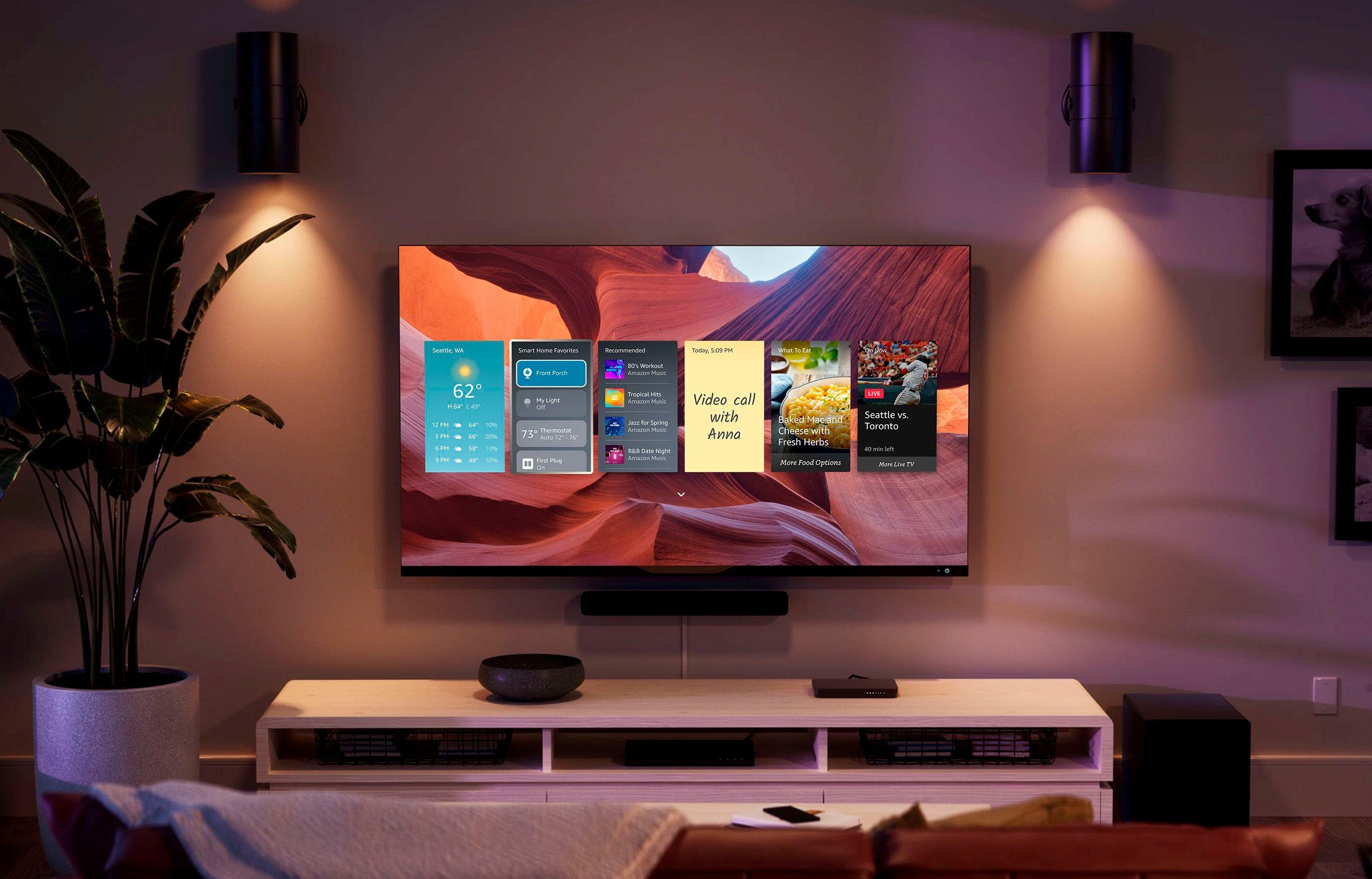 A experiência ambiente da Amazon Fire TV