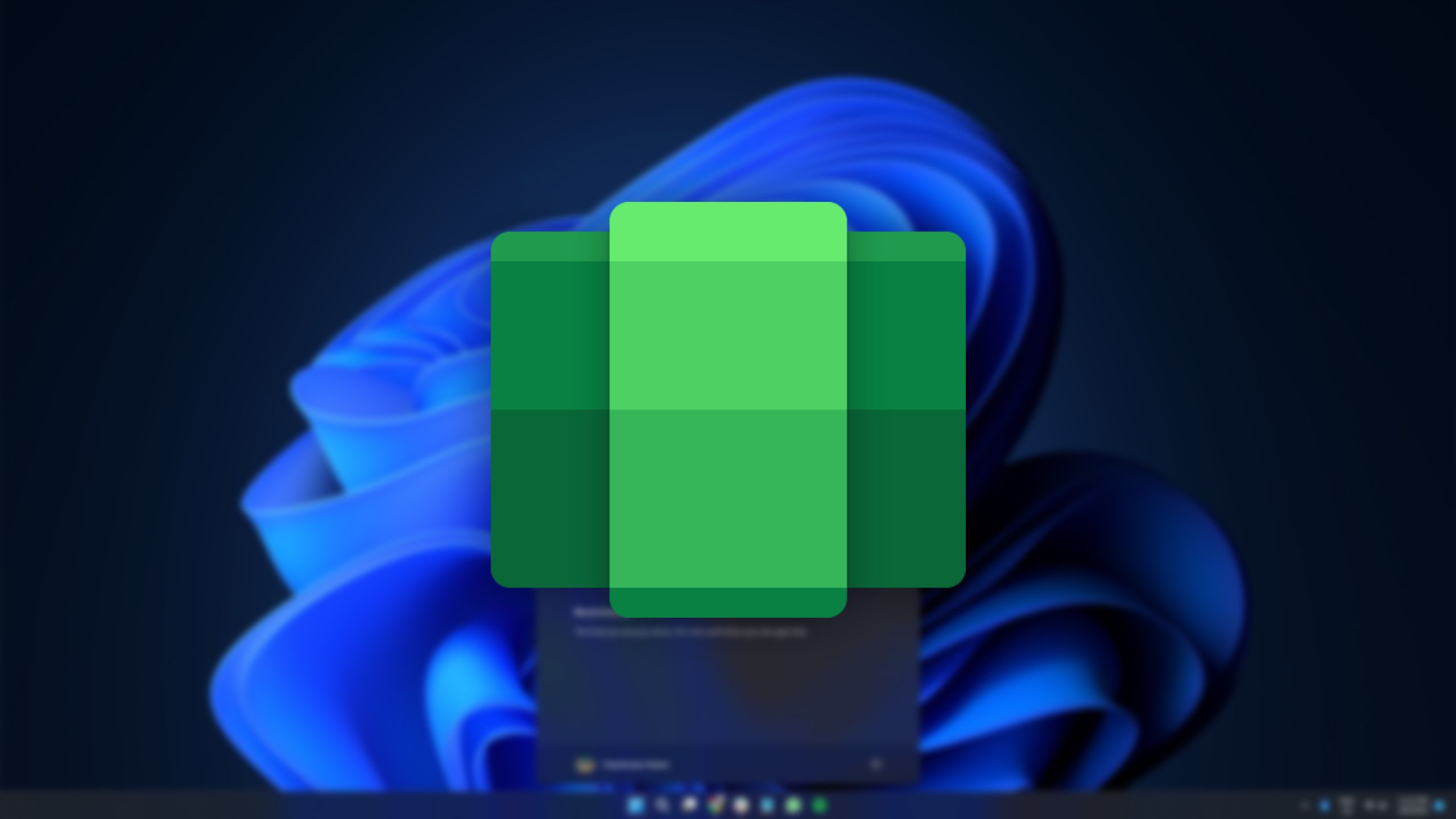 O logotipo do Subsistema Windows para Android (WSA) em um fundo azul