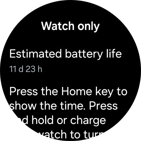 Assistir apenas à página de informações exibida em um Galaxy Watch 7