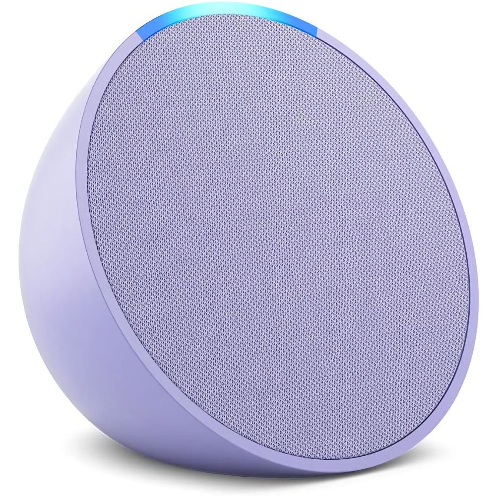 Amazon Echo Pop Smart Speaker em fundo branco