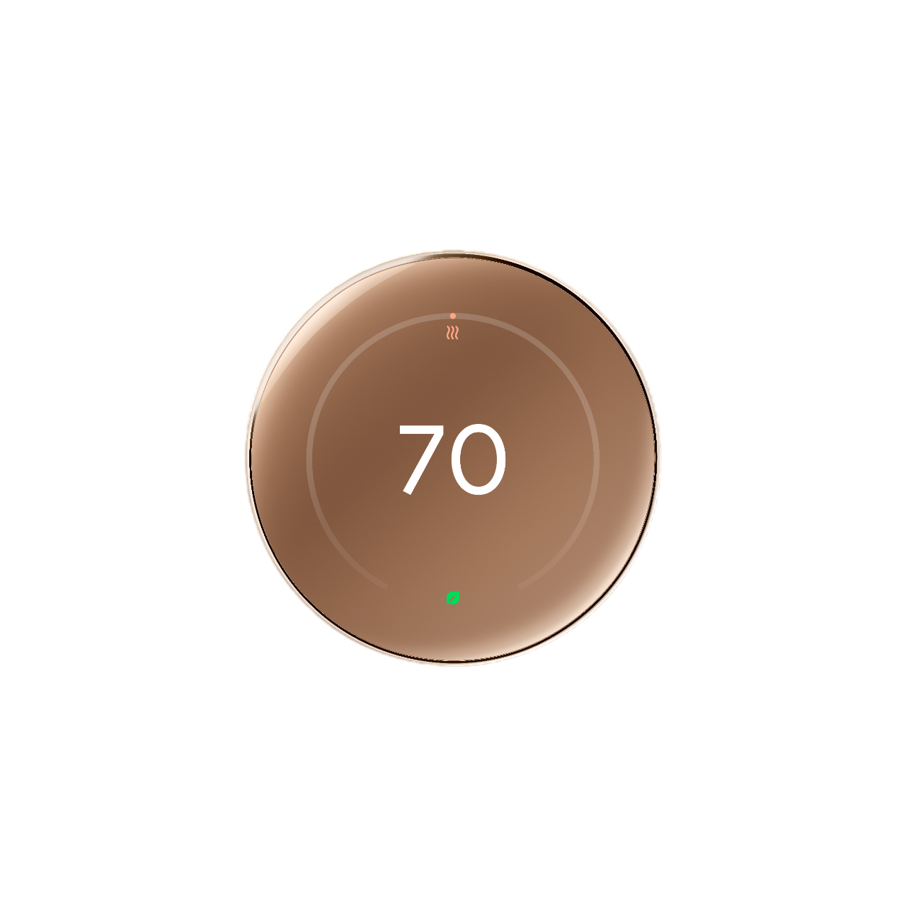 Nest Learning Thermostat (4ª geração) em ouro polido