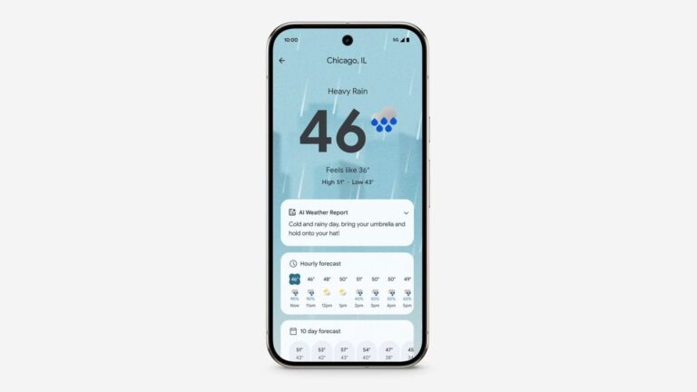 O Google disponibiliza informações meteorológicas rapidamente com um novo resumo meteorológico de IA