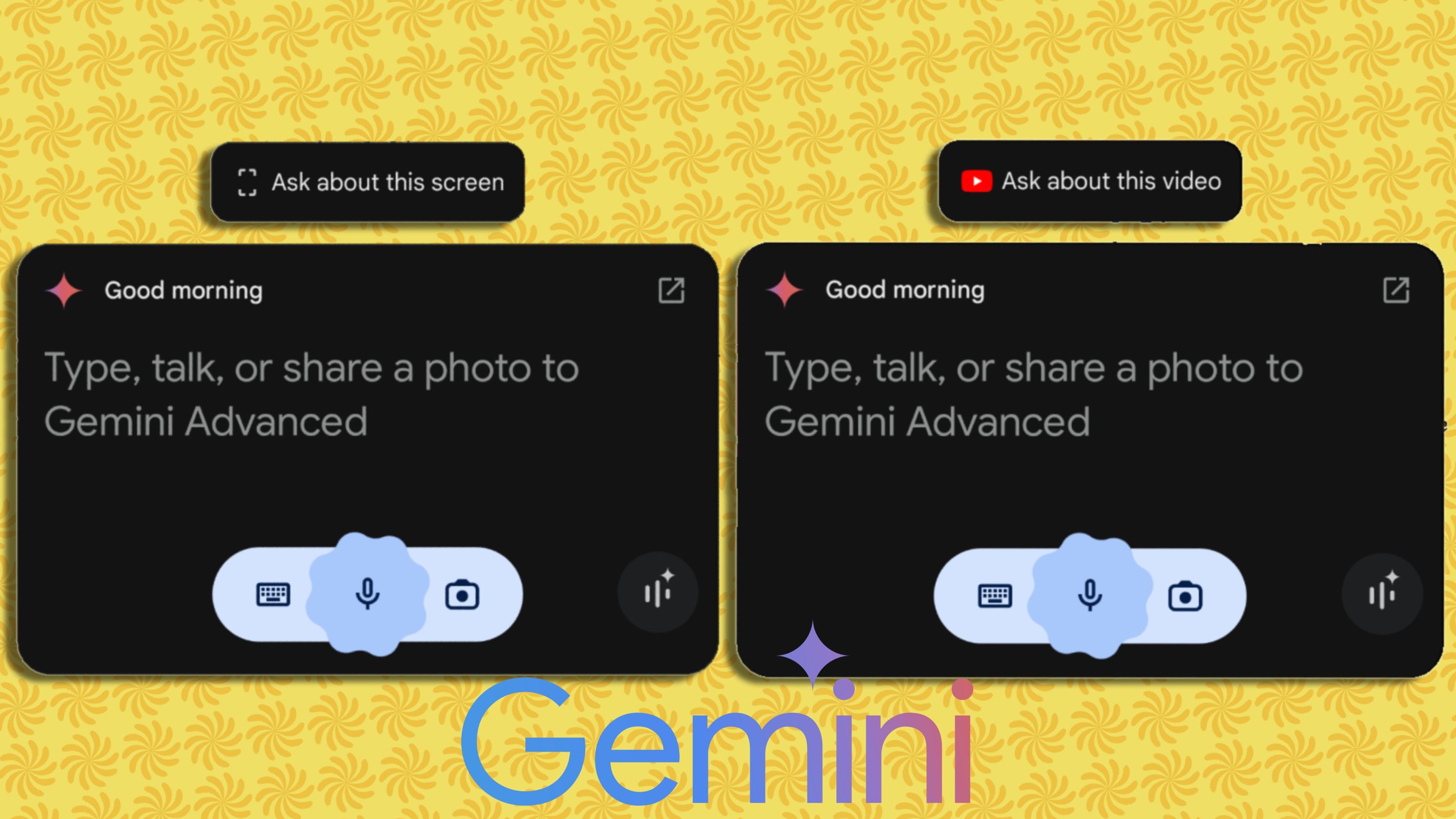 Os novos recursos Pergunte sobre esta tela e Pergunte sobre este vídeo do Gemini.