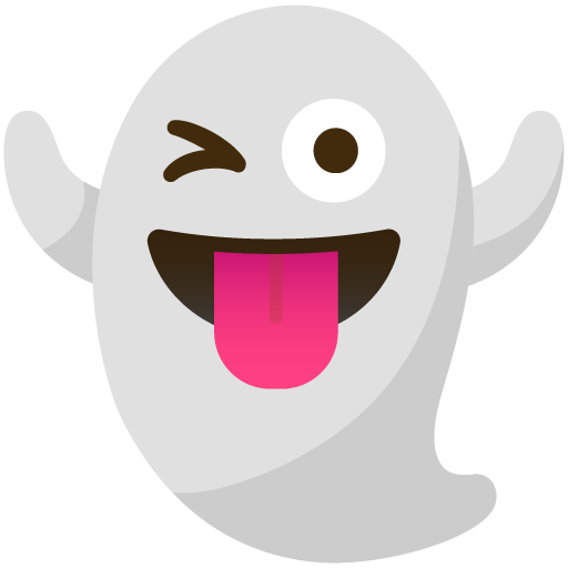 Imagem de emoji fantasma no Android