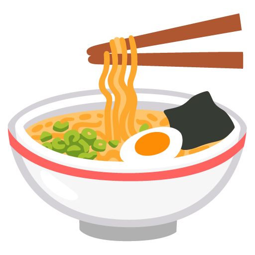 Imagem de emoji de ramen no Android