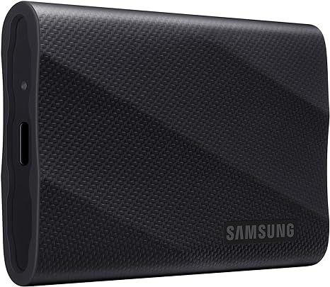 SSD portátil Samsung T9 em preto