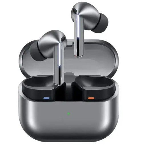 Samsung Galaxy Buds 3 Pro em um fundo branco